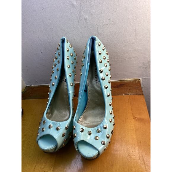 WET SEAL Women's Peep Toe Slip On Stiletto Heels Shoes Size 7 - Picture 1 of 6
